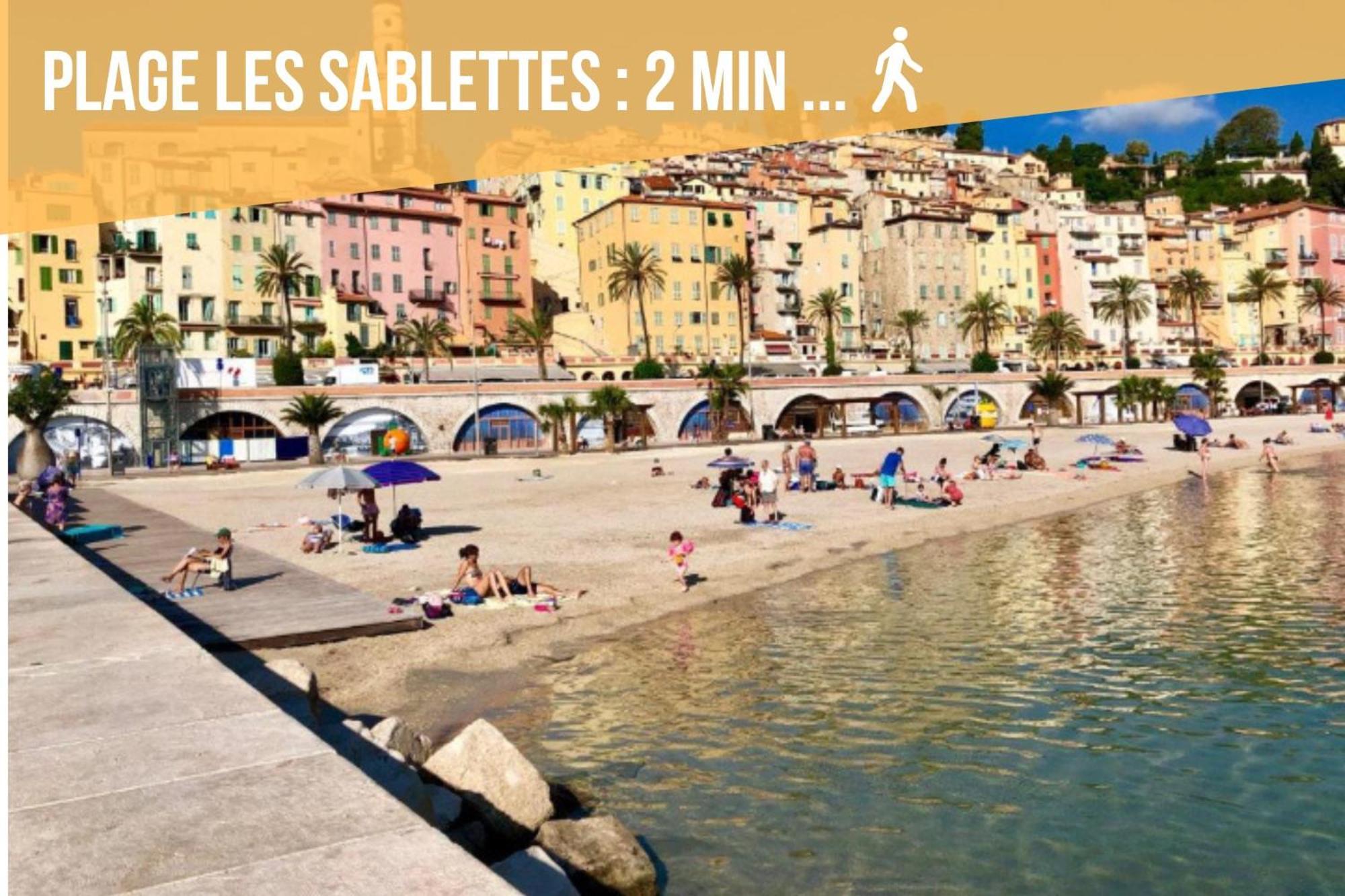 Ou Mentounasc - Duplex Vieille Ville Menton - Free Parking Екстериор снимка